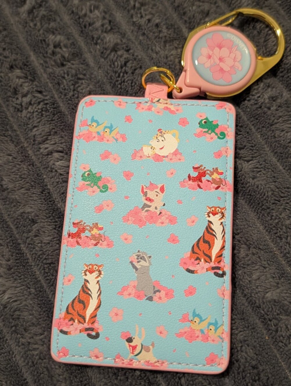 Boxlunch Cherry Blossom Disney Badge holder